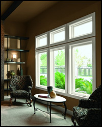 Living room with Andersen 100 Series windows